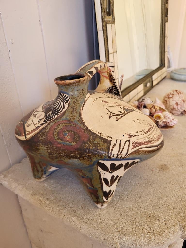 Vaas spaans mooie kleuren, Huis en Inrichting, Woonaccessoires | Vazen, Overige kleuren, Ophalen of Verzenden, Minder dan 50 cm