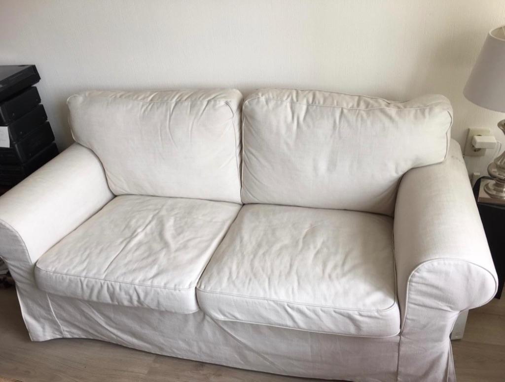 Tweezitsbank ecru, Ophalen, 150 tot 200 cm, Tweepersoons, 75 tot 100 cm