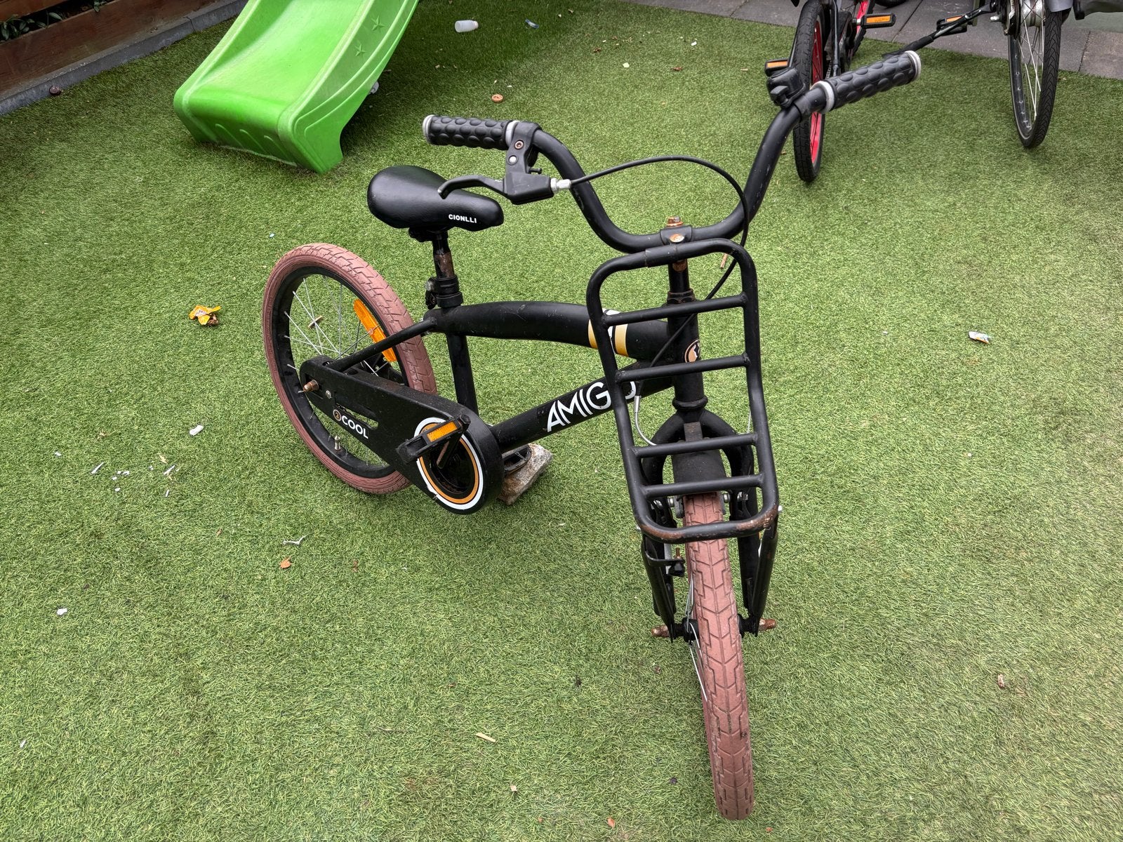 Kinderfietsen: Amigo 18 inch, Fietsen en Brommers, Ophalen, Gebruikt, Velgrem, 16 tot 20 inch