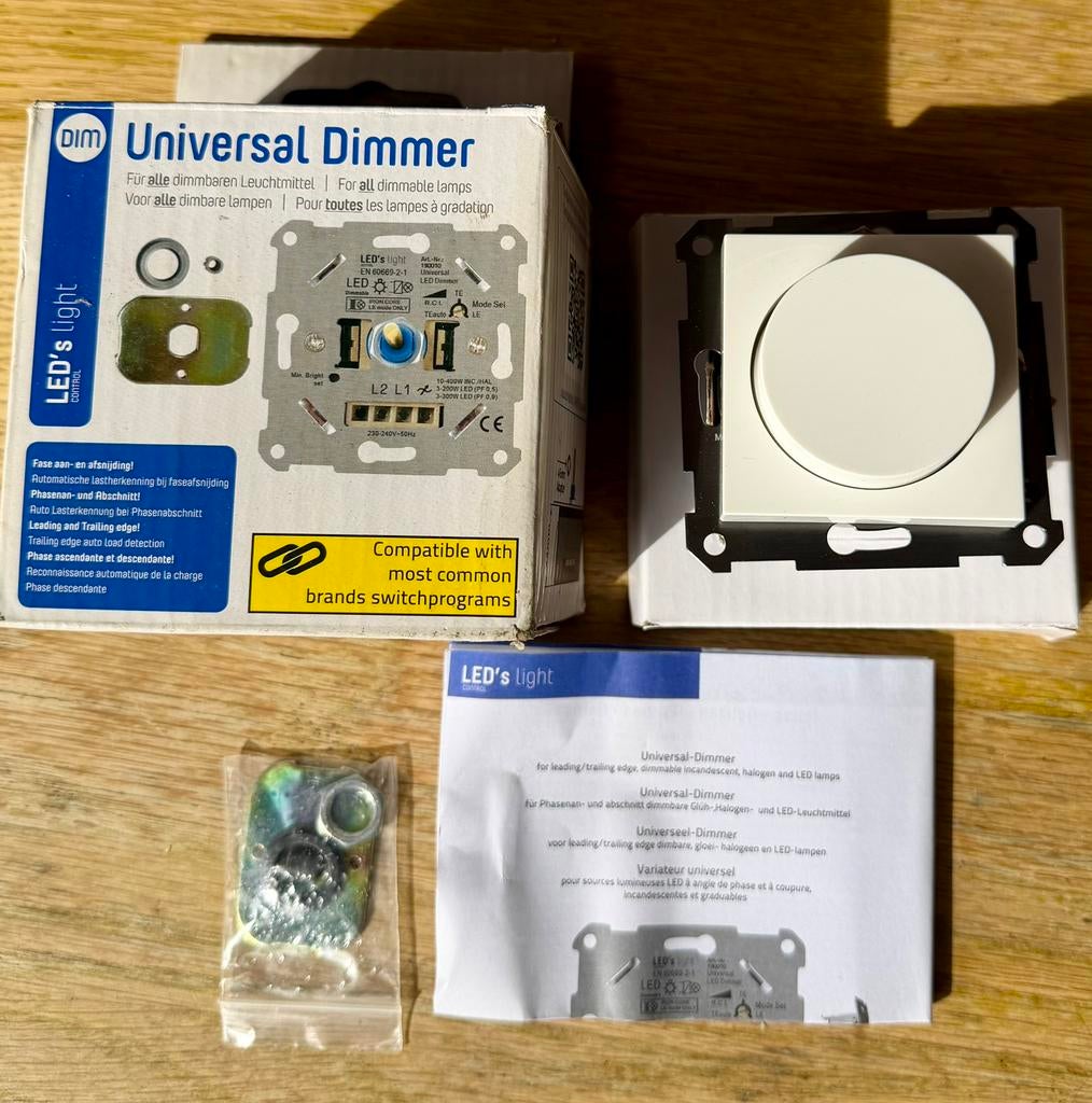 LED’s Light Universele Dimmer voor LED en Halogeen – Nieuw, Ophalen of Verzenden, Nieuw, Schakelaar