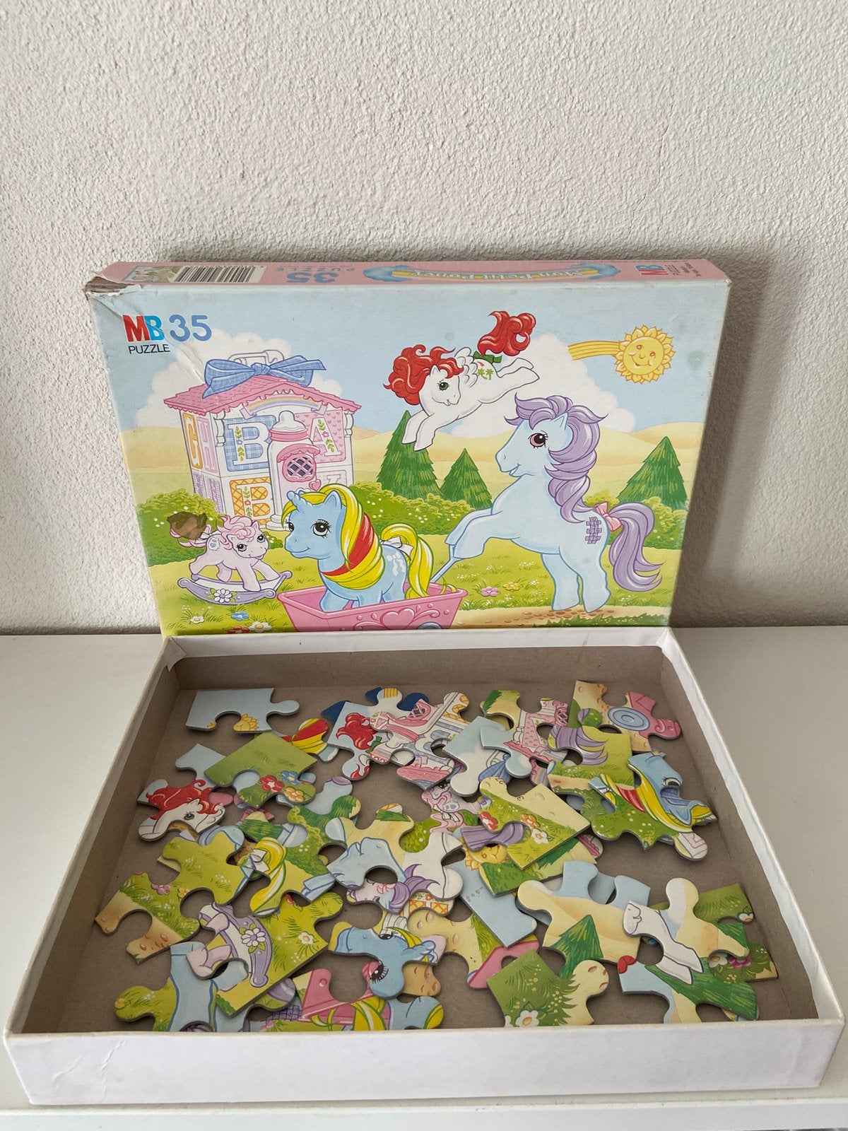 Vintage 80s My Little Pony G1 Puzzel - 35 stukken (1986), Kinderen en Baby's, Speelgoed | Kinderpuzzels, Ophalen of Verzenden