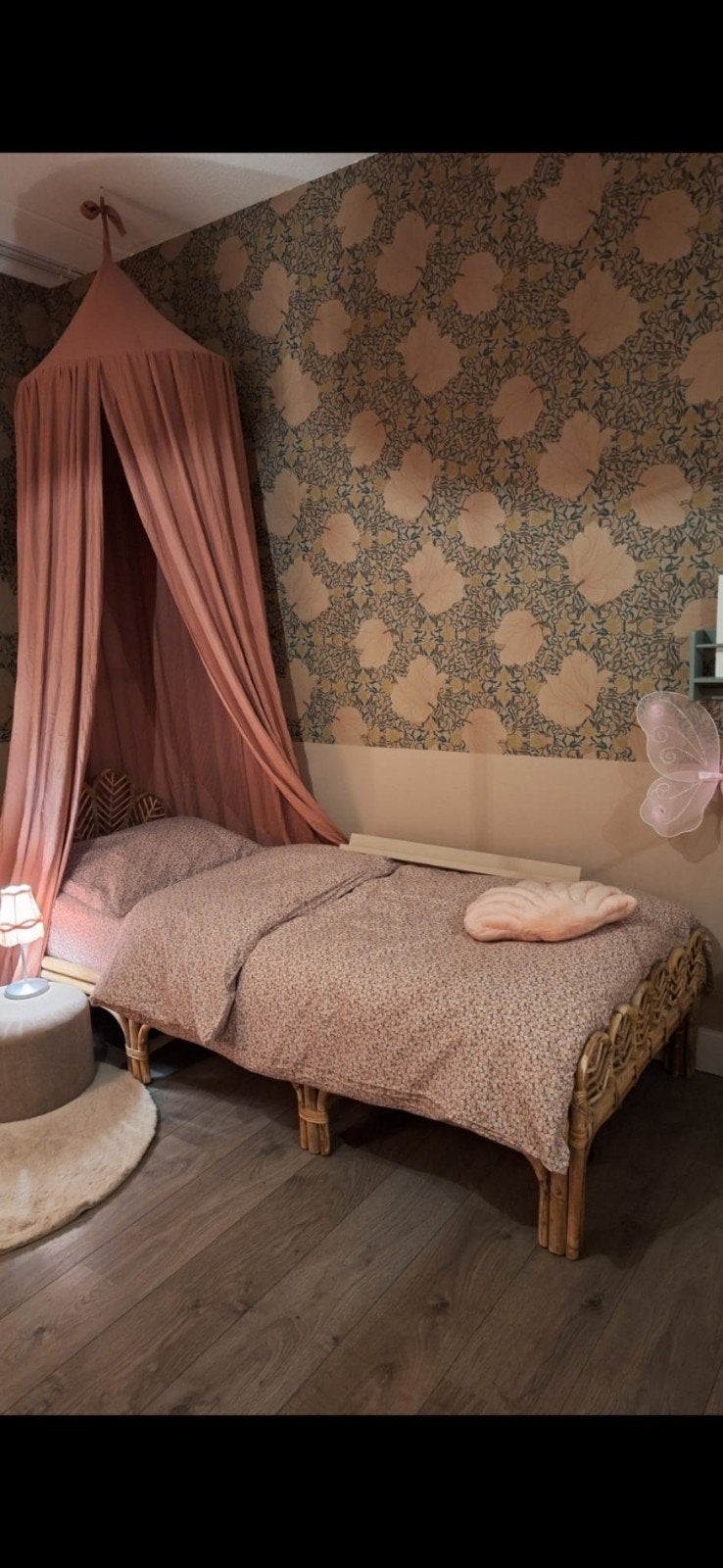 Kinderbed Evi rotan - Eenpersoonsbed 80 x 200 excl matras, Huis en Inrichting, Slaapkamer | Bedden, Ophalen, Overige materialen