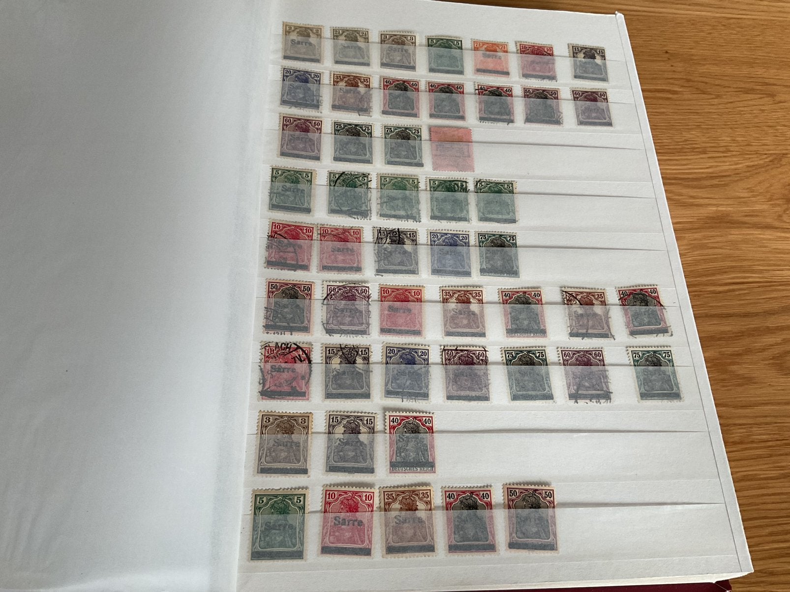 Verzameling Saar, Saarpost, Saarland in dik stockboek, Ophalen of Verzenden, Buitenland