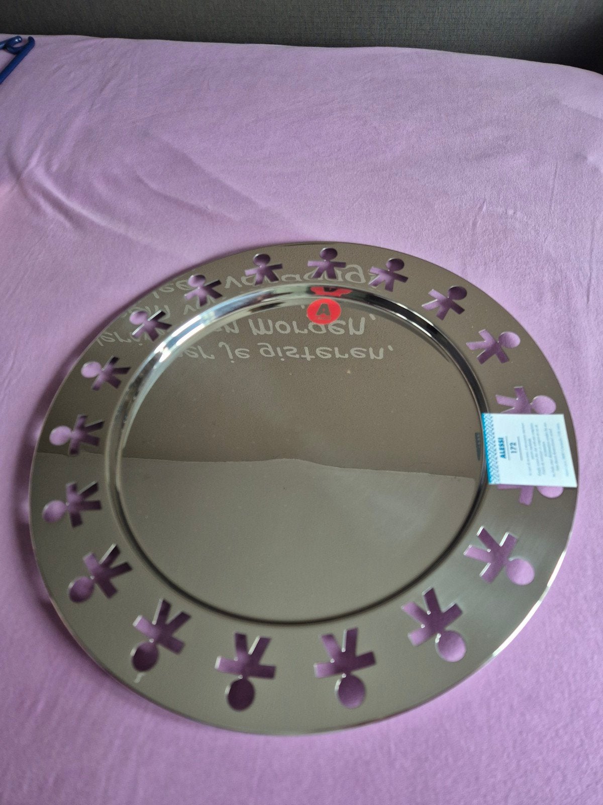 Alessi Girotondo AKKGT Dienblad - King-Kong Design, Huis en Inrichting, Rond, Nieuw, Ophalen of Verzenden, Metaal