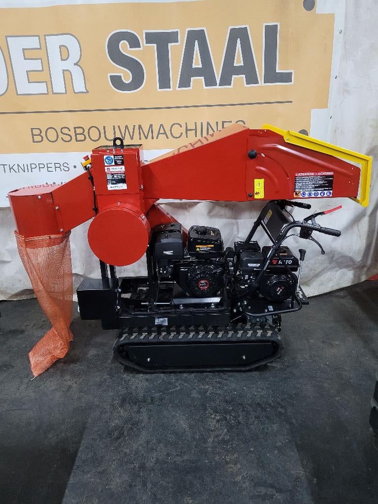 Houtknipper/Zaagkloofmachine/Takkenversnipperaar/Knip-kloof, Ophalen, Nieuw, Benzine, Liggend