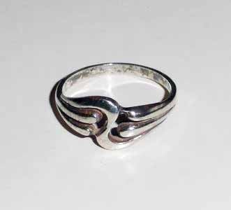 Ring zilver fantasie, Ophalen of Verzenden, Dame, Zilver, Zilver