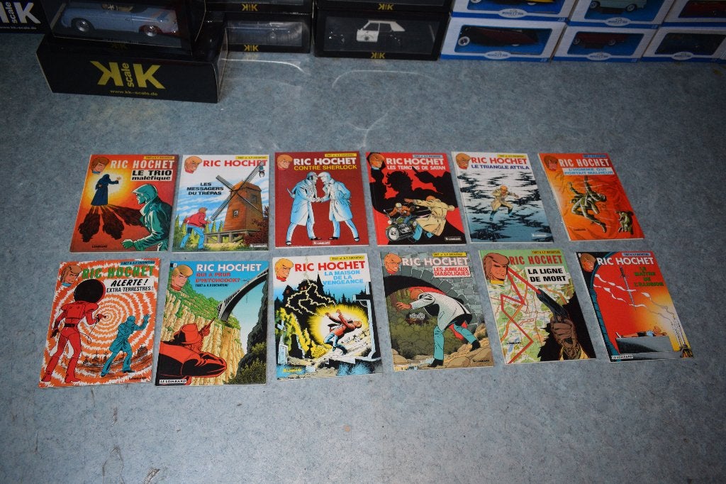 Verzameling 12 Stripboeken Ric hochet Comics strip, Meerdere stripboeken, Ophalen of Verzenden, Gelezen