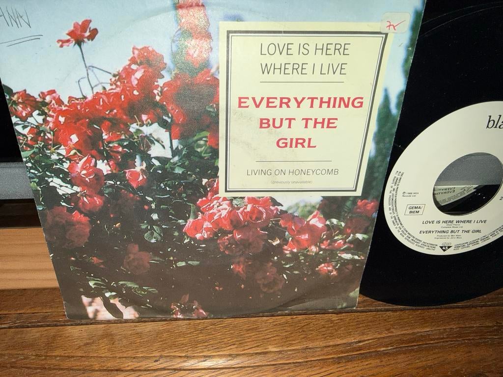 Everything But The Girl - Love Is Here Where I Live Single, Gebruikt, Originele persing, 7 inch, Ophalen of Verzenden