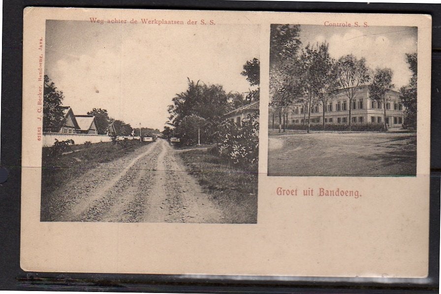 Ned. Indië  S.S. & Controle S.S. Bandoeng  Bandoeng, Ophalen, Voor 1920, Frankrijk