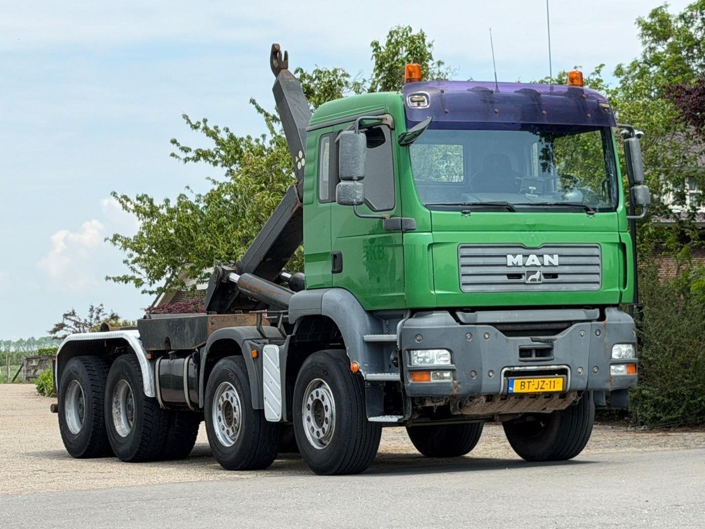 MAN TGA.35.390 8X4 BB HAAKARM/HANDGESCHAKELD! VOL BLADGEVEER, Achterwielaandrijving, Overige kleuren, 390 pk, MAN