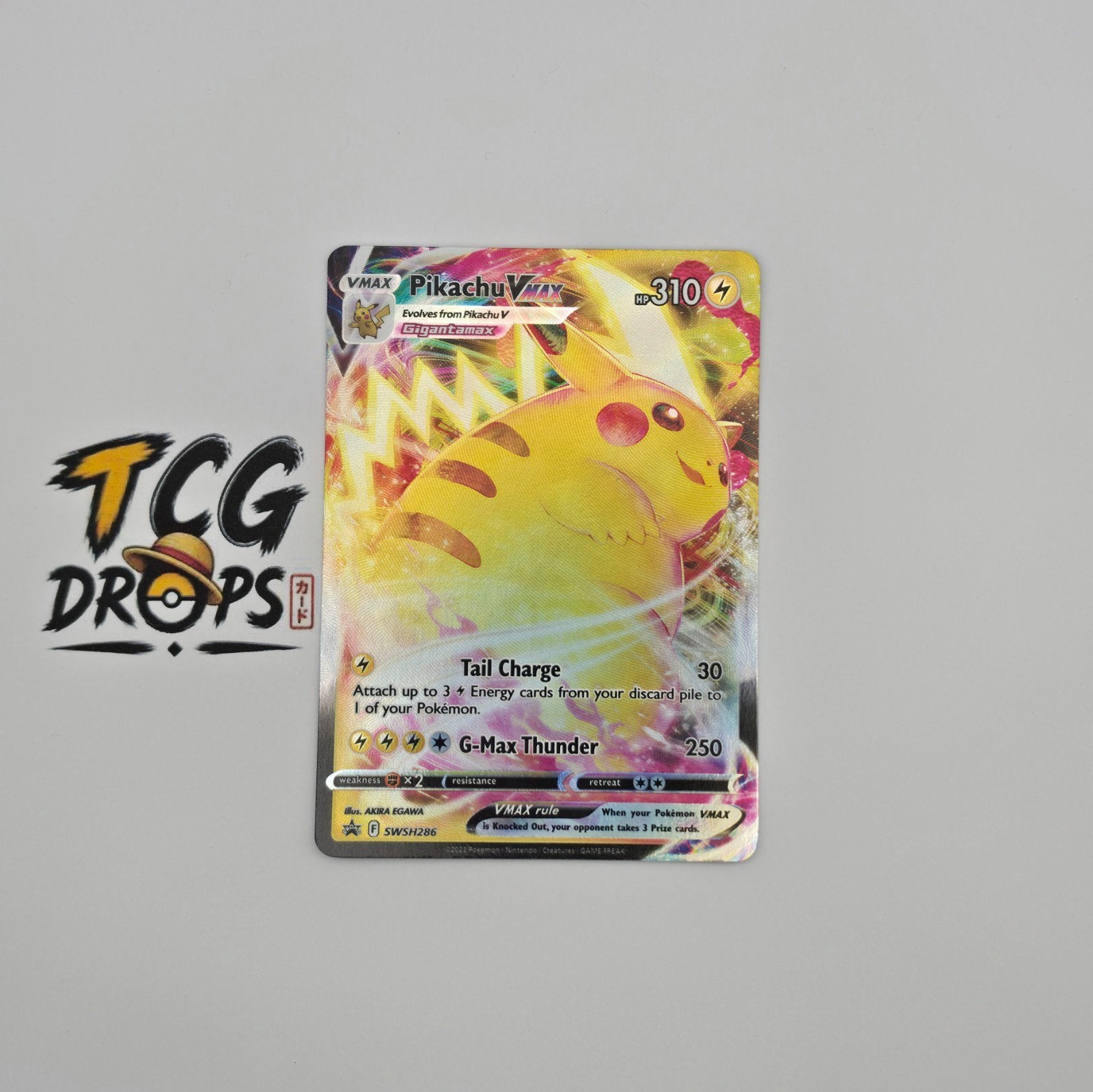 Pikachu VMAX	SWSH286	Black Star Promos, Hobby en Vrije tijd, Ophalen of Verzenden, Zo goed als nieuw, Losse kaart, Foil