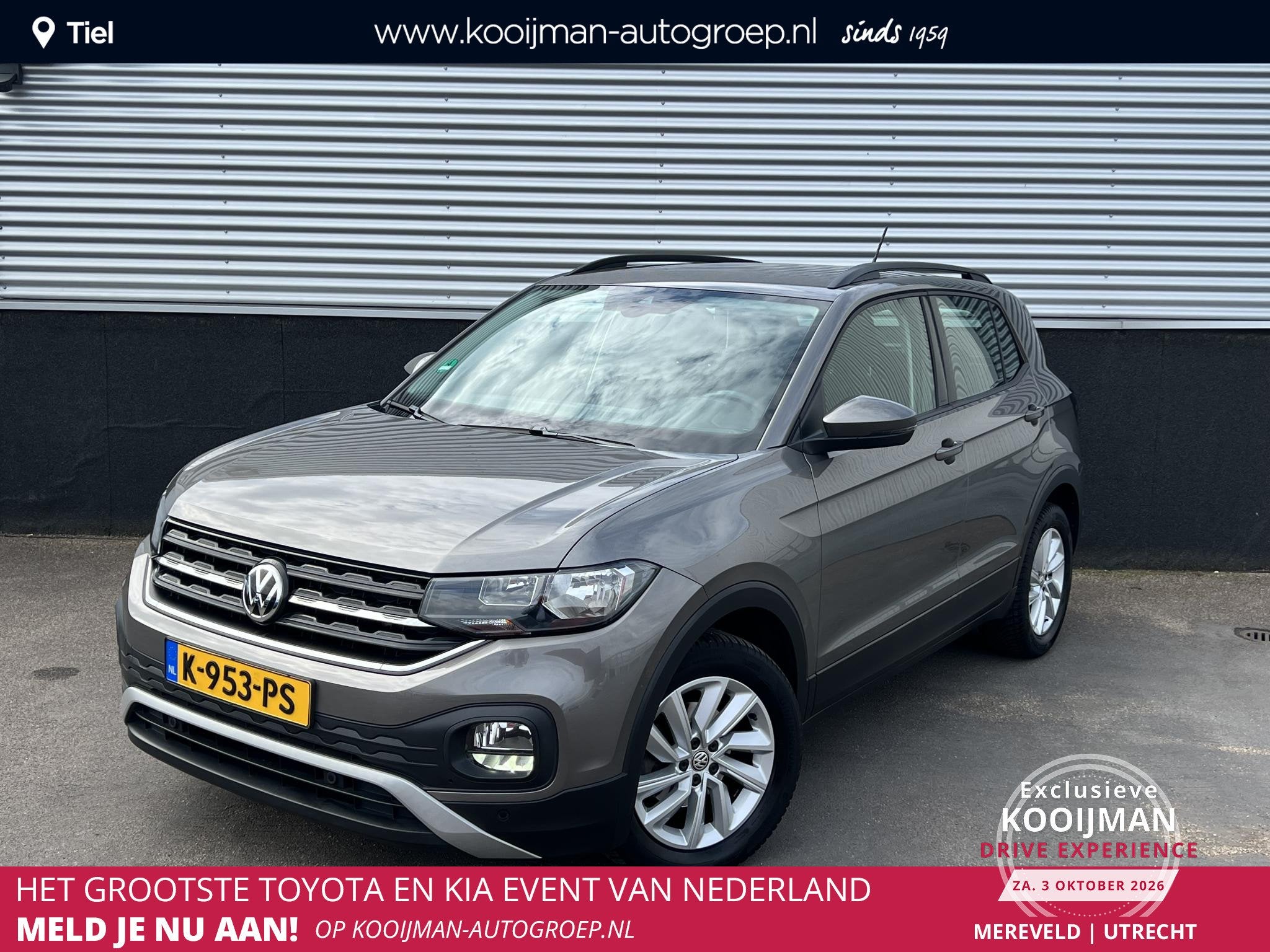 Volkswagen T-Cross 1.0 TSI Life Dodehoekdetectie, Parkeersen, Voorwielaandrijving, Gebruikt, Bedrijf, Handgeschakeld