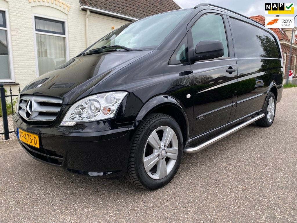 Mercedes-Benz Vito 116 CDI Automaat,3-Zits,Trekhaak,Airco,NA, Auto's, Euro 5, Zwart, 4 cilinders, 163 pk