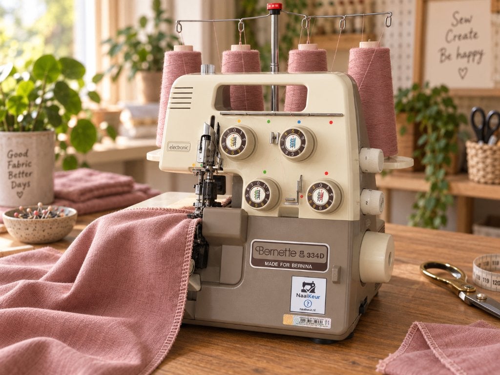 Bernette 334D overlock – Naaikeur gecontroleerd – Goed, Ophalen, Gebruikt, Lockmachine, Bernina