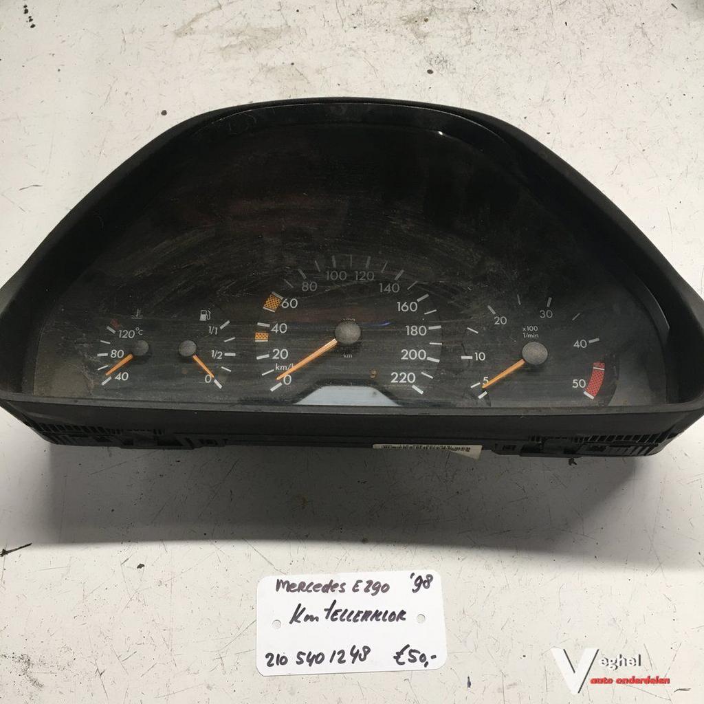 Mercedes E290  Km Tellerklok    210 540 1248, Gebruikt, -, -, Ophalen of Verzenden