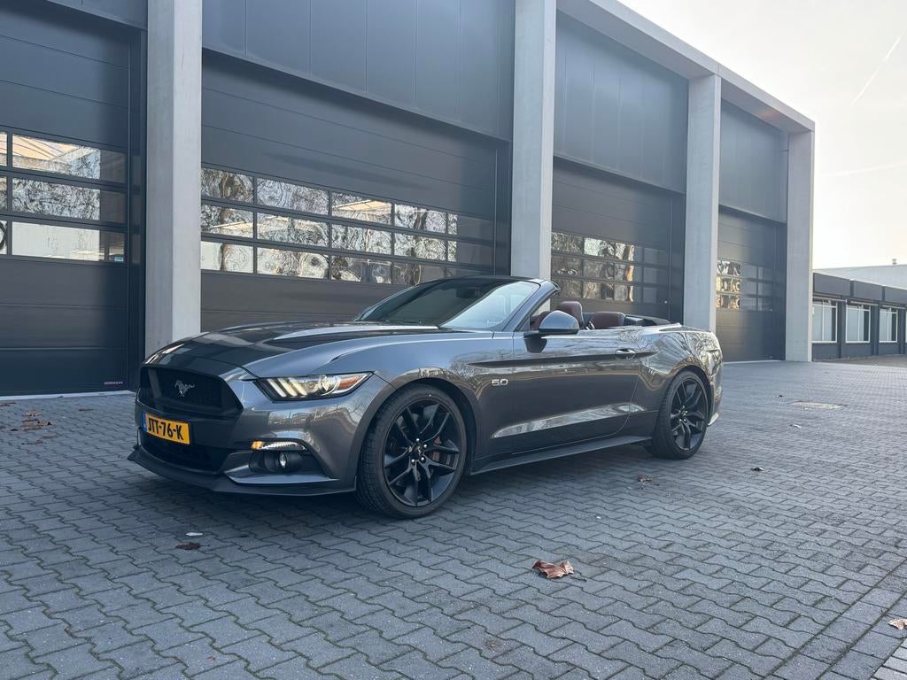Ford Mustang 5.0 V8 421pk 2016 Grijs cabriolet, Auto's, Audi, Particulier, ABS, Achteruitrijcamera, Airbags, Airconditioning, Alarm