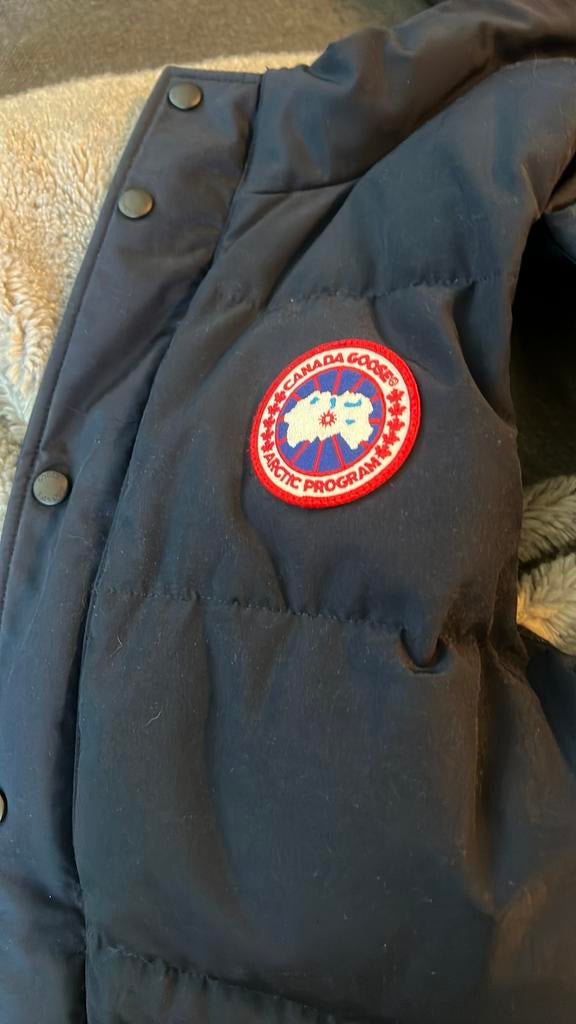 Canada goose bodywarmer, Kleding | Heren, Bodywarmers, Ophalen, Zo goed als nieuw, Blauw