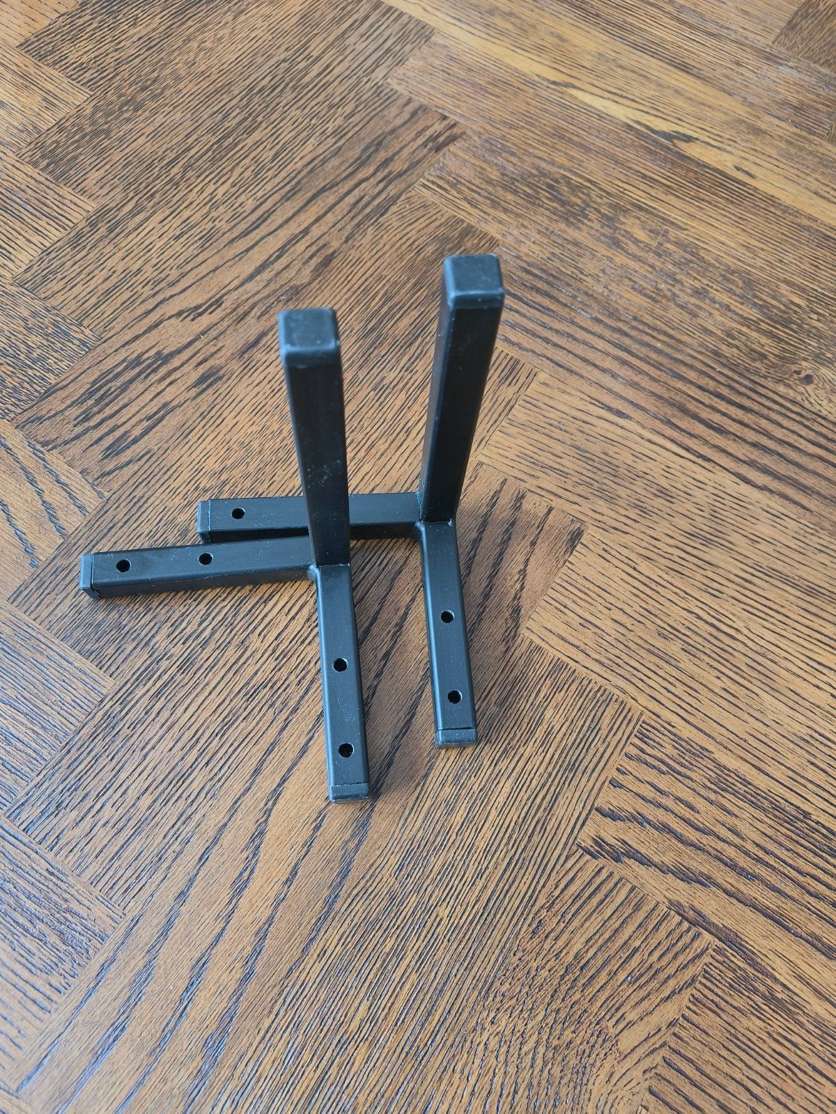 Nieuwe set zwarte metalen poten voor badkamerkast/muurkast, Ophalen of Verzenden, Nieuw