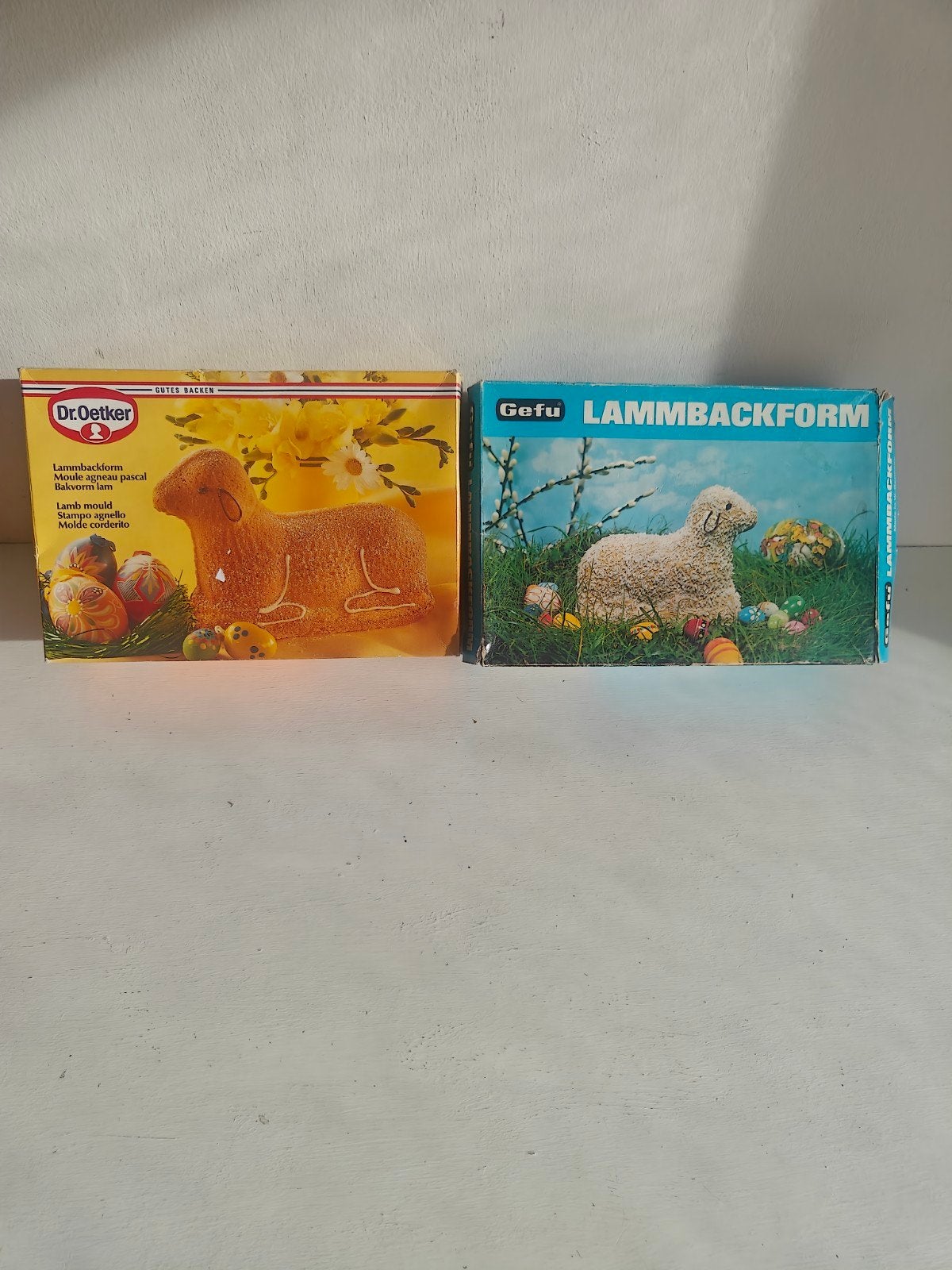 2x Lammetjes bakvormen - Dr. Oetker & Gefu, Zilver, Ophalen of Verzenden, Metaal, Overige merken