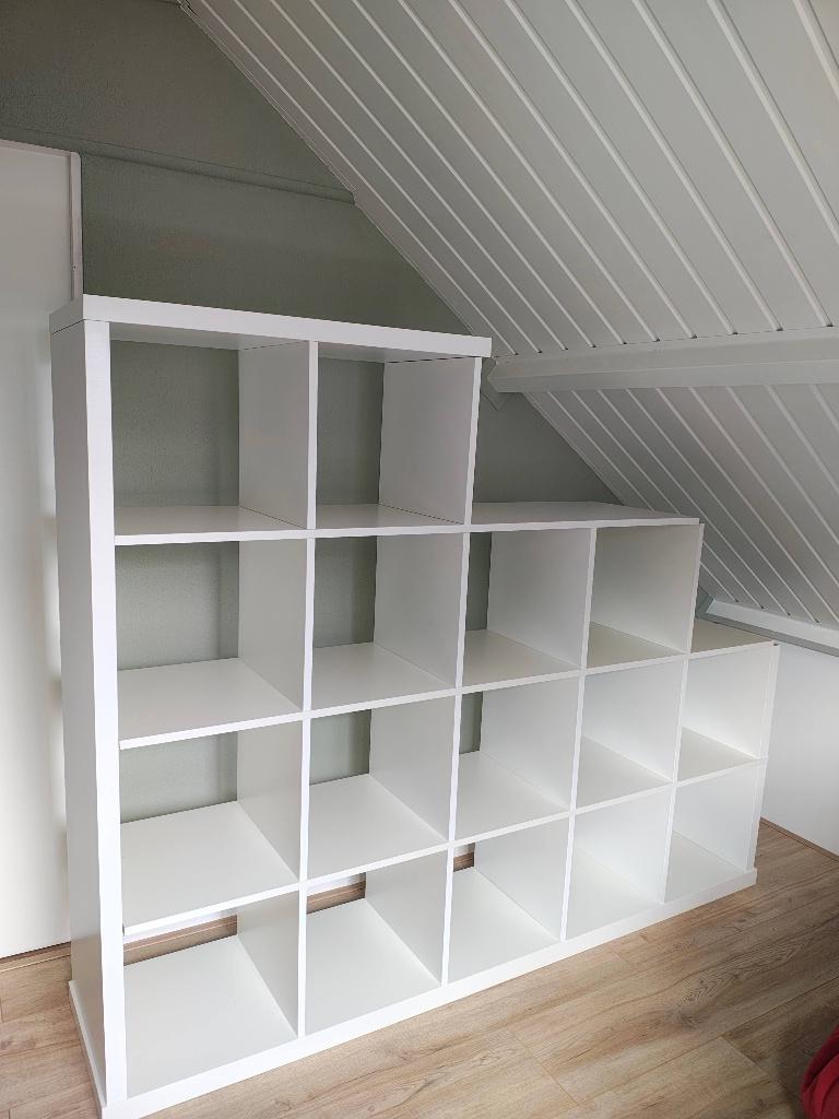 Zelf samengestelde Ikea Kallax kast, Huis en Inrichting, Kasten | Wandmeubels, Ophalen, Met plank(en), Gebruikt, 150 tot 200 cm