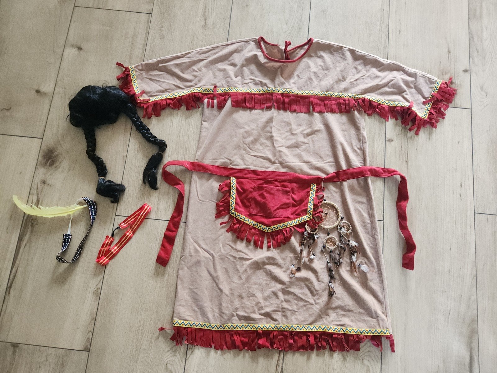 Indianenjurk met accessoires - Maat 44, Carnaval, Maat 42/44 (L), Ophalen of Verzenden, Kleding