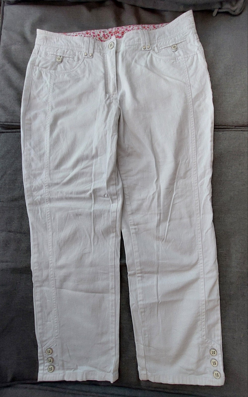 Nieuwe C&A dames Capri broek stretch  wit maat M, Kleding | Dames, Broeken en Pantalons, Wit, Nieuw, Ophalen of Verzenden, Driekwart