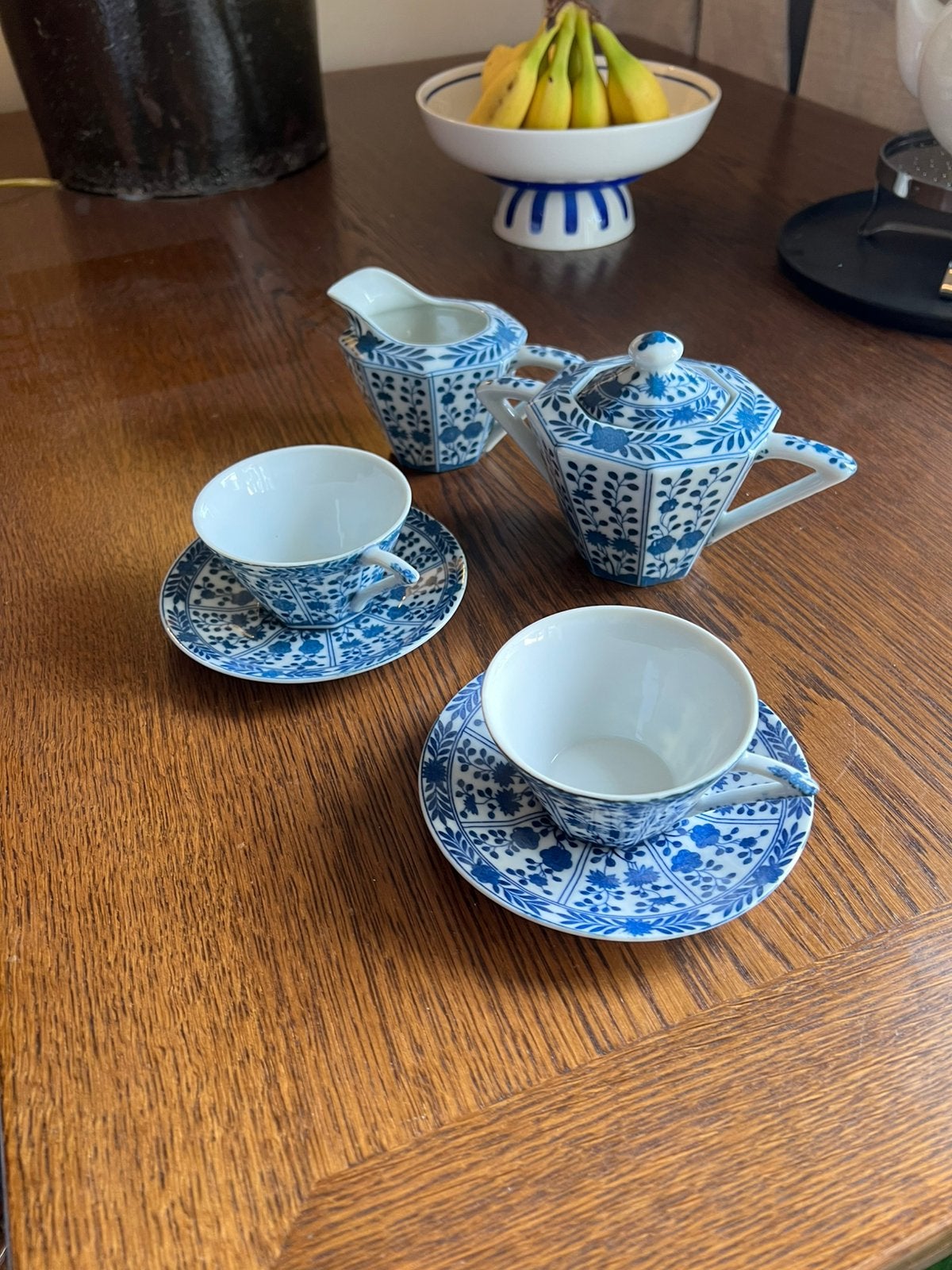 Porseleinen theeservies, Antiek en Kunst, Antiek | Servies compleet, Ophalen of Verzenden