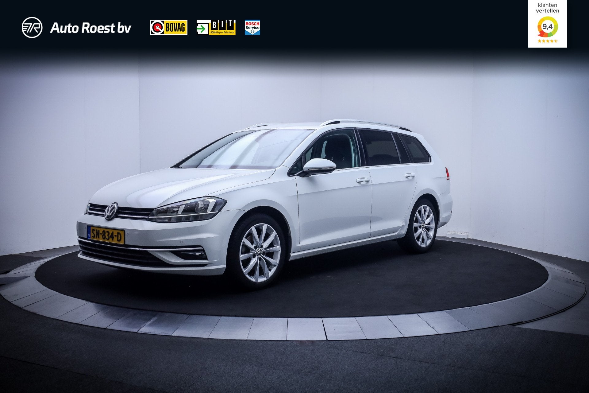 Volkswagen Golf Variant 1.5 TSI 150pk HIGHLINE VIRTUAL | NAV, 4 cilinders, 150 pk, Alcantara, Wit