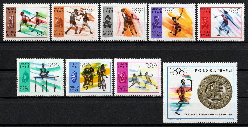 Polen, Sport, Olympische Spelen, Mi. 1855-1863 postfris, Verzenden, Polen, Postfris
