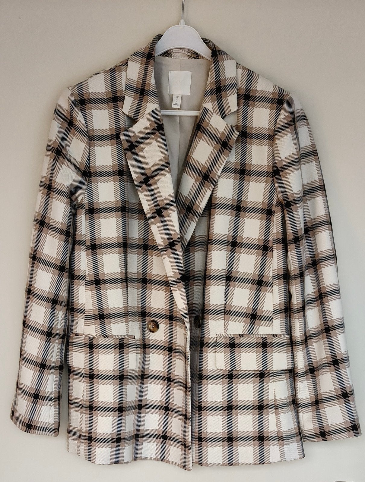 H&M Geruite Blazer Maat 40, Maat 38/40 (M), H&M, Meerkleurig, Ophalen of Verzenden