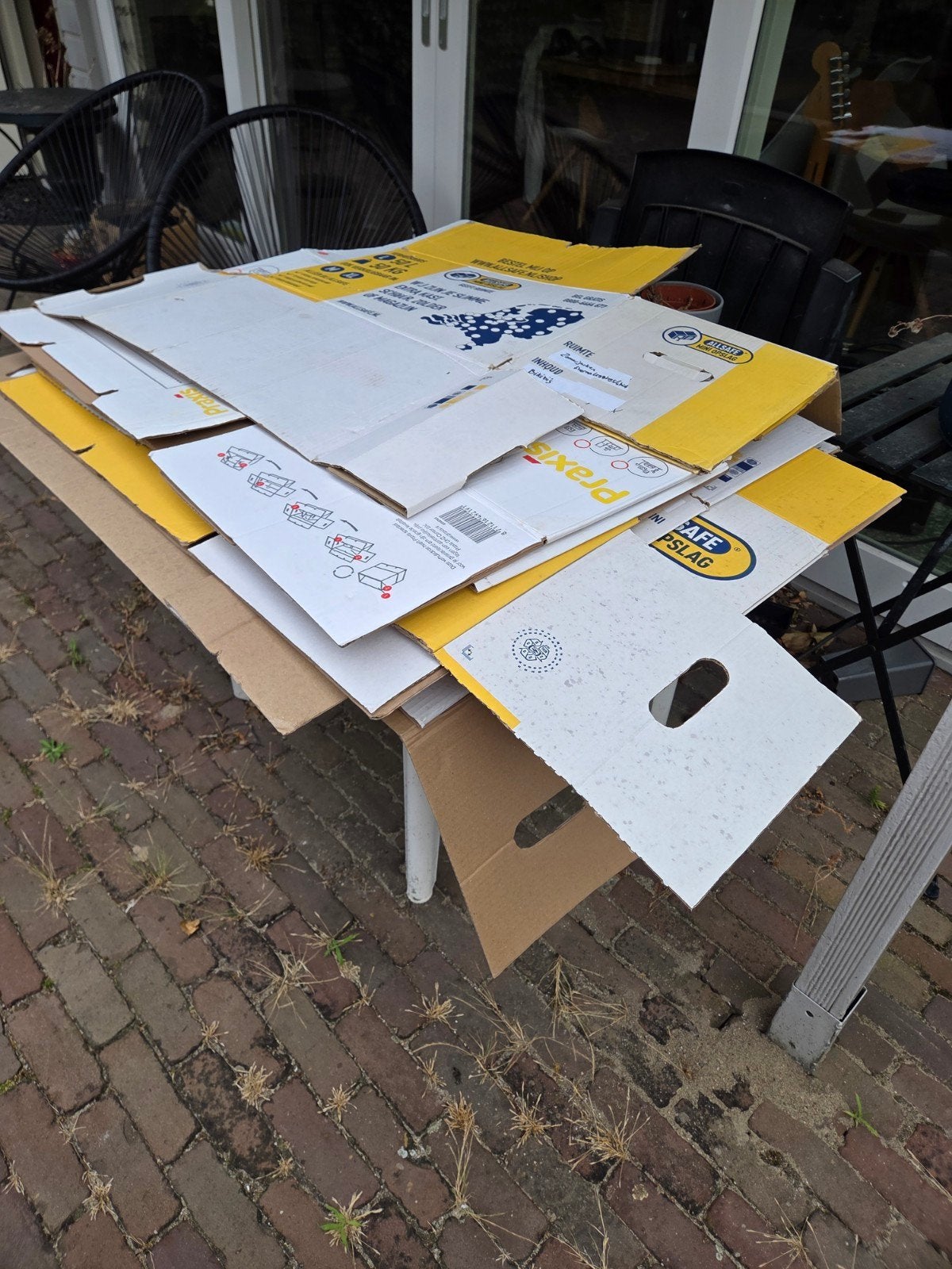 Stapel verhuisdozen, Ophalen, 40 tot 60 cm, 50 tot 75 cm, 35 tot 50 cm