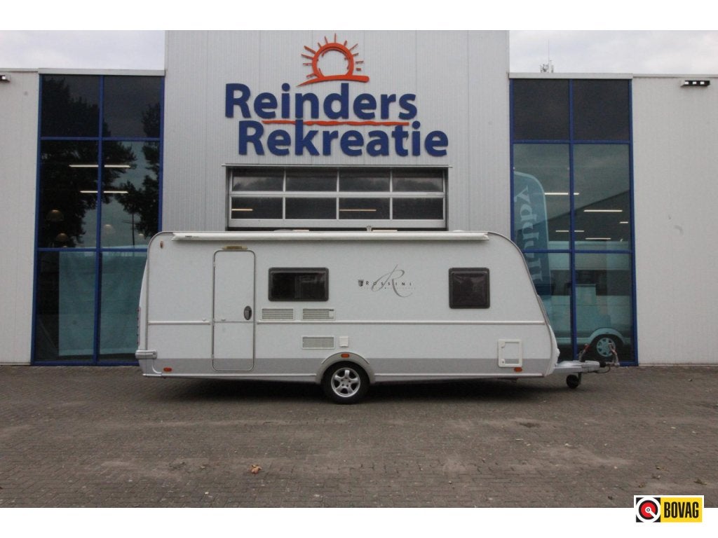 Tabbert Rossini 500 DM Stapelbed,Voortent,luifel, Schokbreker, Tabbert, Bedrijf, Treinzit