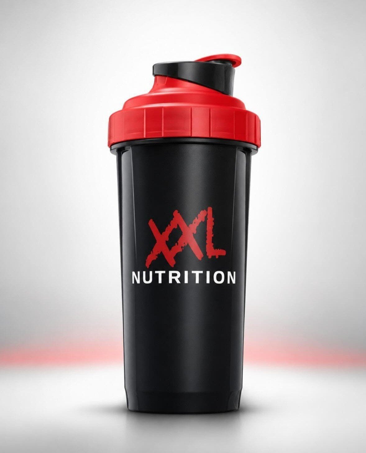 XXL Nutrition Shaker & Waterfles Set - Zwart/Rood, Ophalen of Verzenden, Zo goed als nieuw