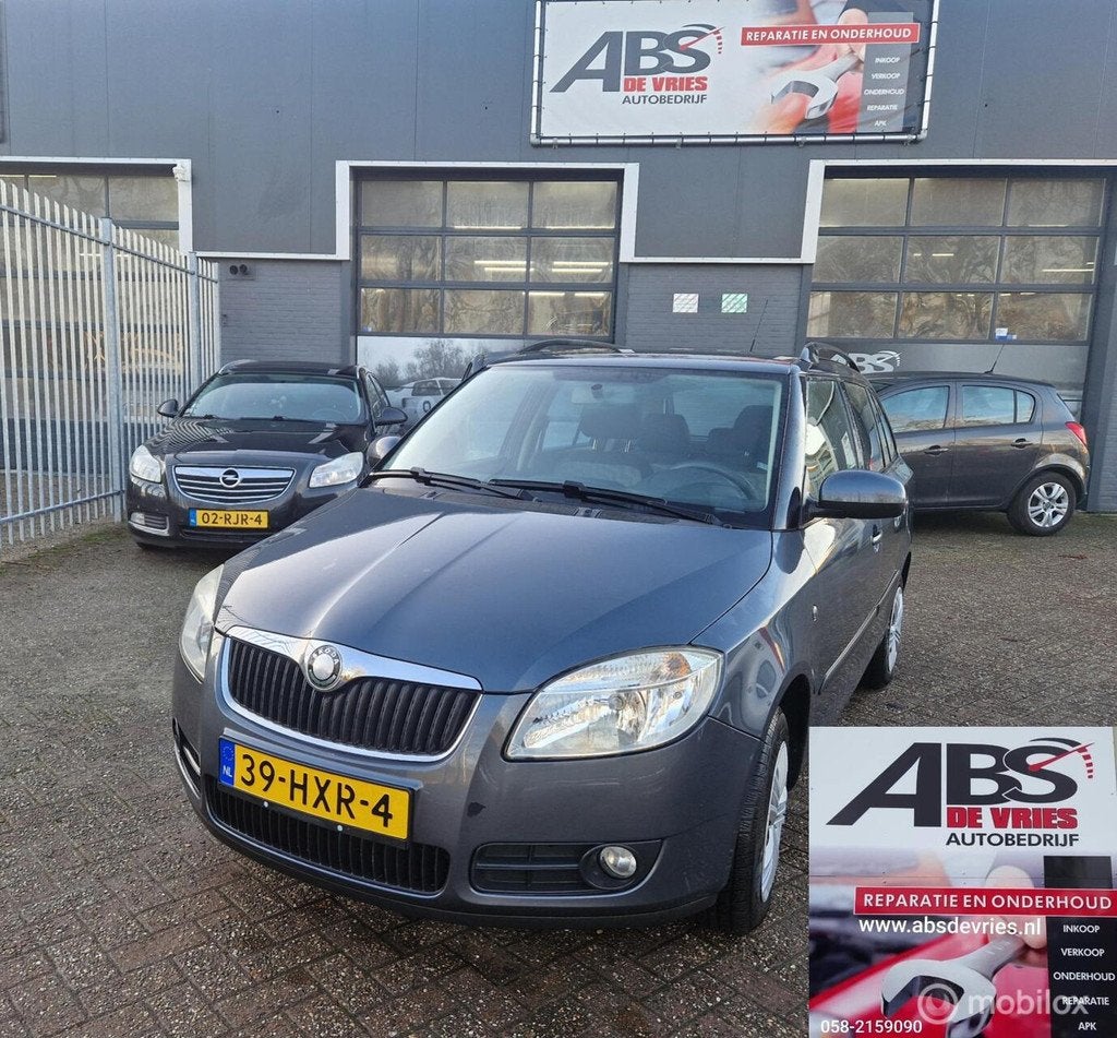 Skoda Fabia Combi 1.4-16V Ambiti AIRCO CR CONTR APK JAN 2027, Voorwielaandrijving, 4 cilinders, Origineel Nederlands, Handgeschakeld