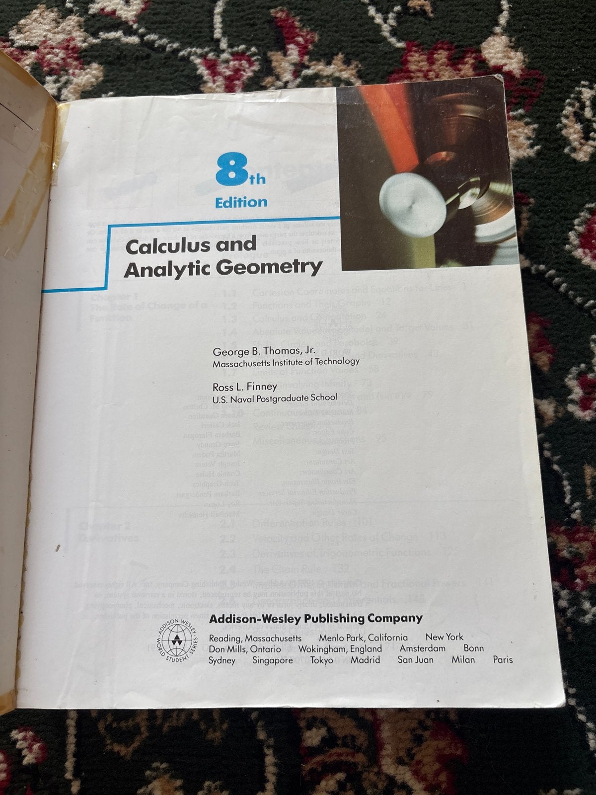 Calculus and Analytic Geometry - 8th Edition, Ophalen of Verzenden, Beta, Gelezen, WO