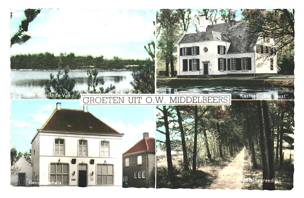 939743 Middelbeers N Br jr 70 Gelopen met postzegel, Ophalen of Verzenden, 1960 tot 1980, Gelopen, Noord-Brabant