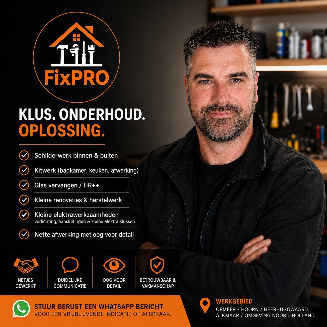 FixPRO | Schilderwerk, Kitwerk & Klusservice, Ophalen, Nieuw