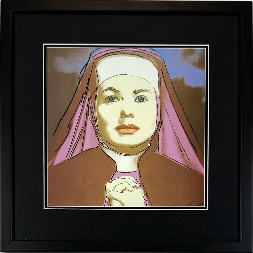 103. Kunstprent, Andy Warhol - "Portrait of Ingrid Bergman", Ophalen of Verzenden