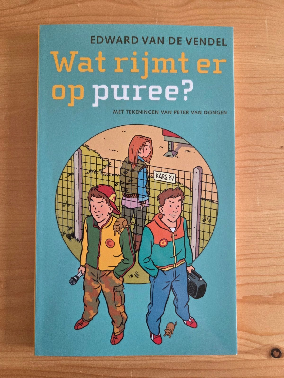 Edward van de Vendel - Wat rijmt er op puree?, Ophalen of Verzenden, Gelezen, Edward van de Vendel, Fictie algemeen