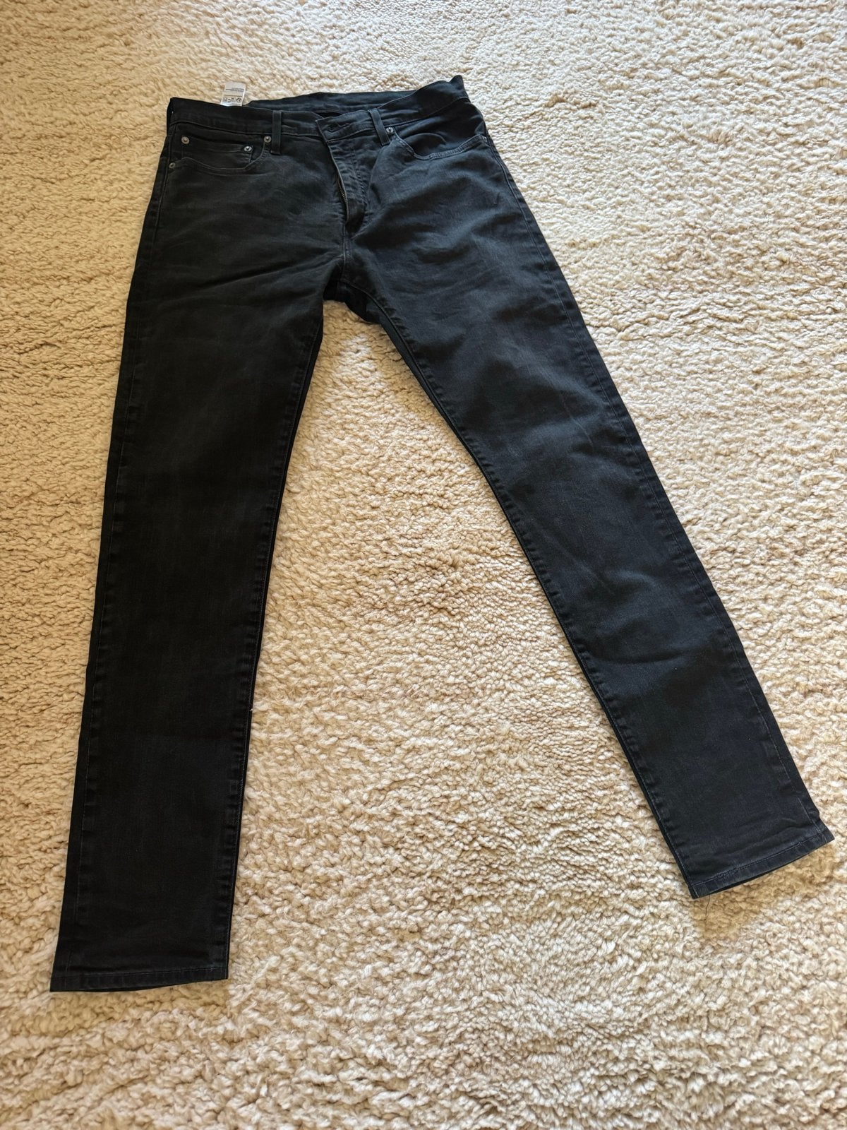 Levi's 512 Slim Taper Jeans W34 L34 Zwart red tab, Kleding | Heren, Ophalen of Verzenden, Zo goed als nieuw, Zwart, W33 - W34 (confectie 48/50)