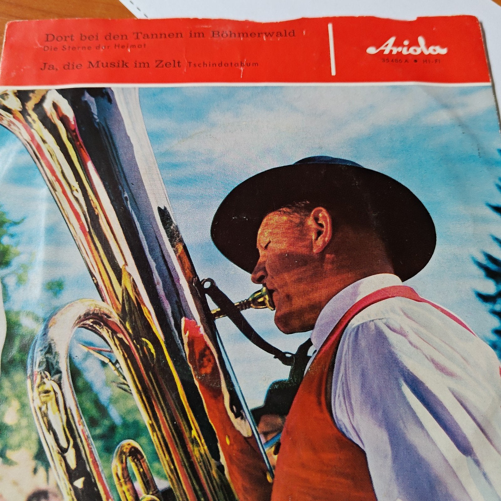 Dort bei den Tannen im Böhmerwald Ja, die Musik im Zelt, Gebruikt, Wereldmuziek, 7 inch, Ophalen of Verzenden