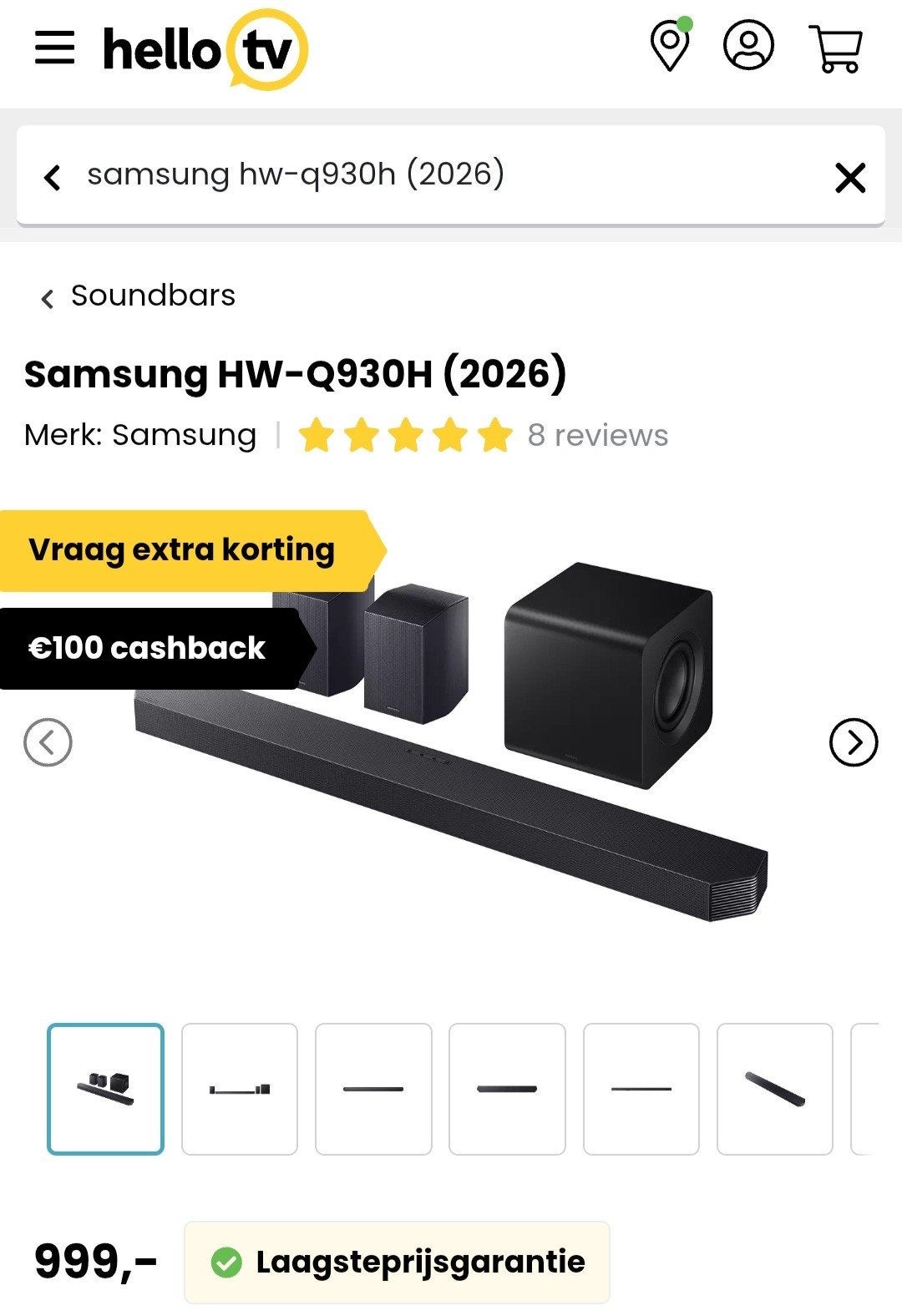 Foto 4 van Samsung HW-Q930H (2026) NIEUW in doos | 9.1.4 Dolby Atmos