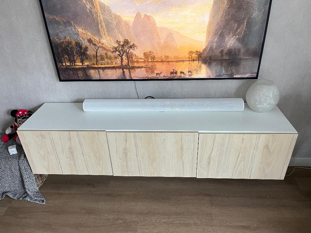 Besta - tv meubel, Huis en Inrichting, Kasten | Televisiemeubels, Ophalen, 150 tot 200 cm, Zo goed als nieuw, Minder dan 100 cm