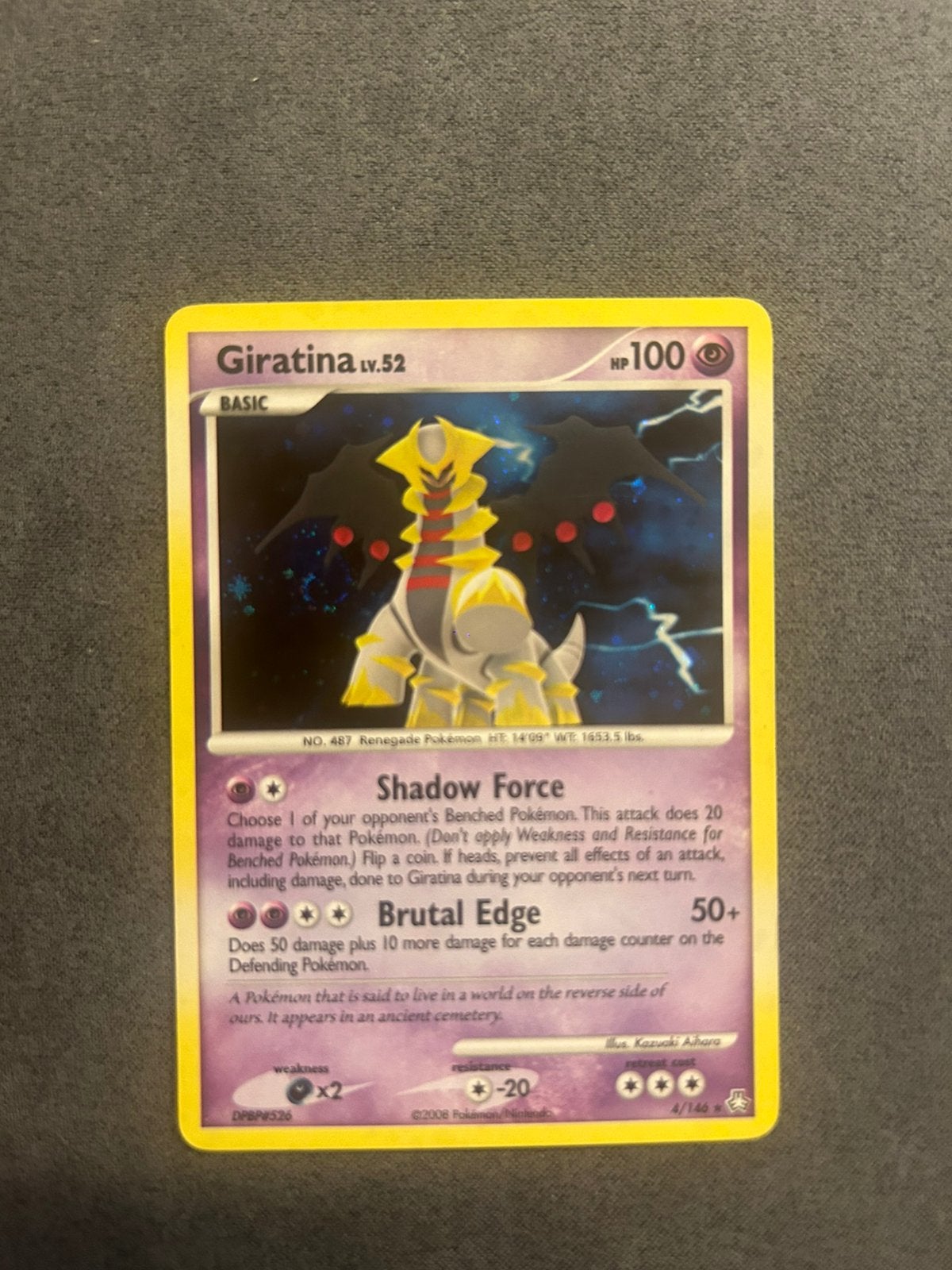 Giratina 4/146 holo, Ophalen of Verzenden, Zo goed als nieuw