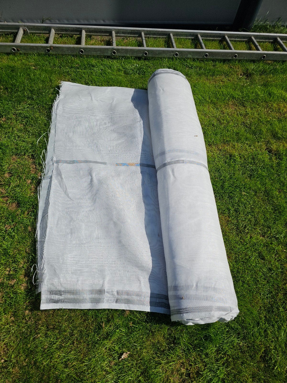 Wit gaasdoek / folie op rol - winddoek steigerdoek wit 3x 50, Ophalen, Nieuw, 15 m² of meer, Doek
