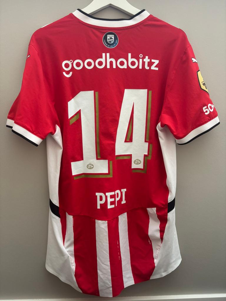 Matchworn shirt Psv Ricardo Pepi, Ophalen of Verzenden, Gebruikt, PSV, Shirt