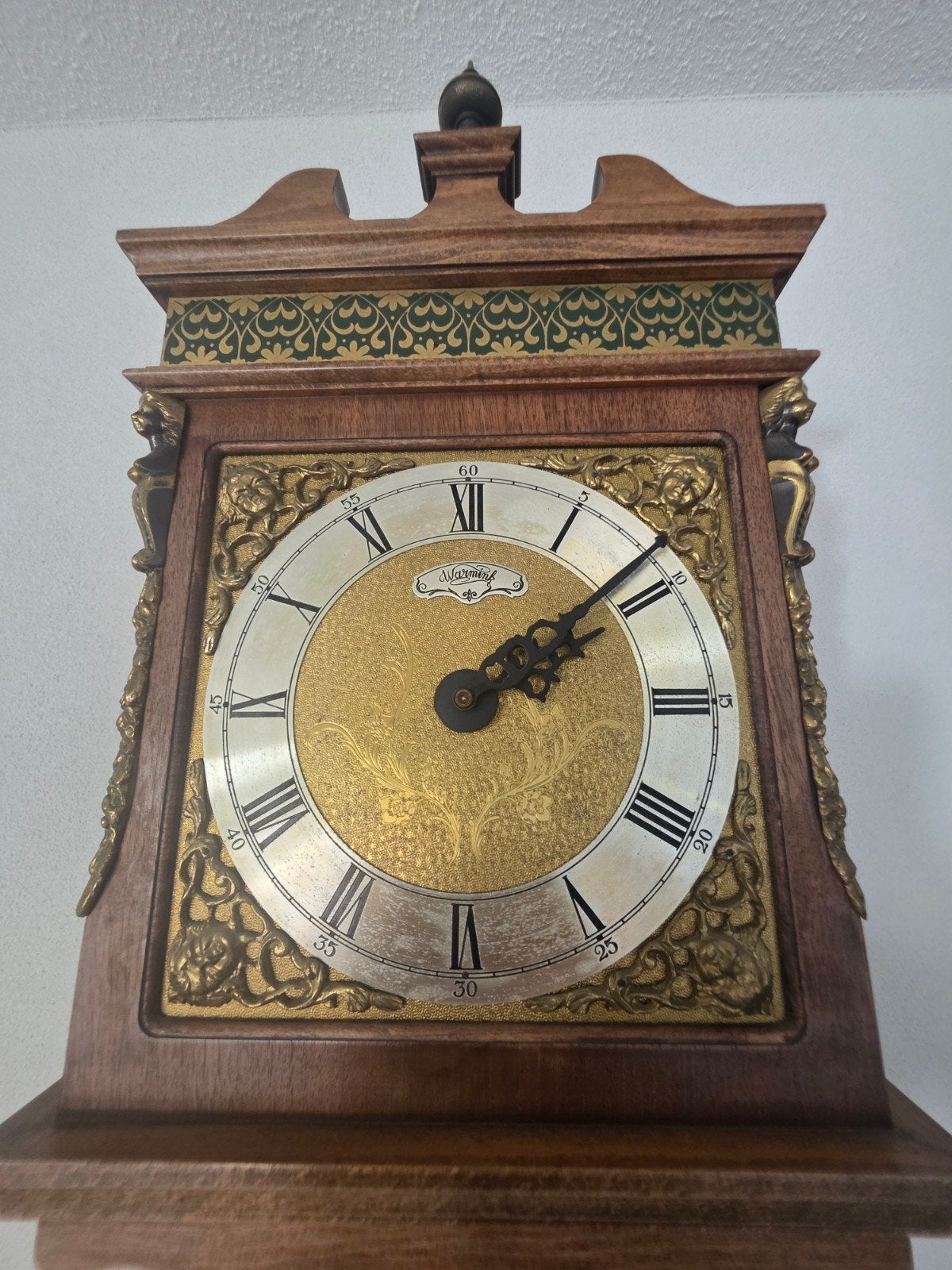 Prachtige vintage wandklok met slinger en gewichten, Antiek en Kunst, Ophalen