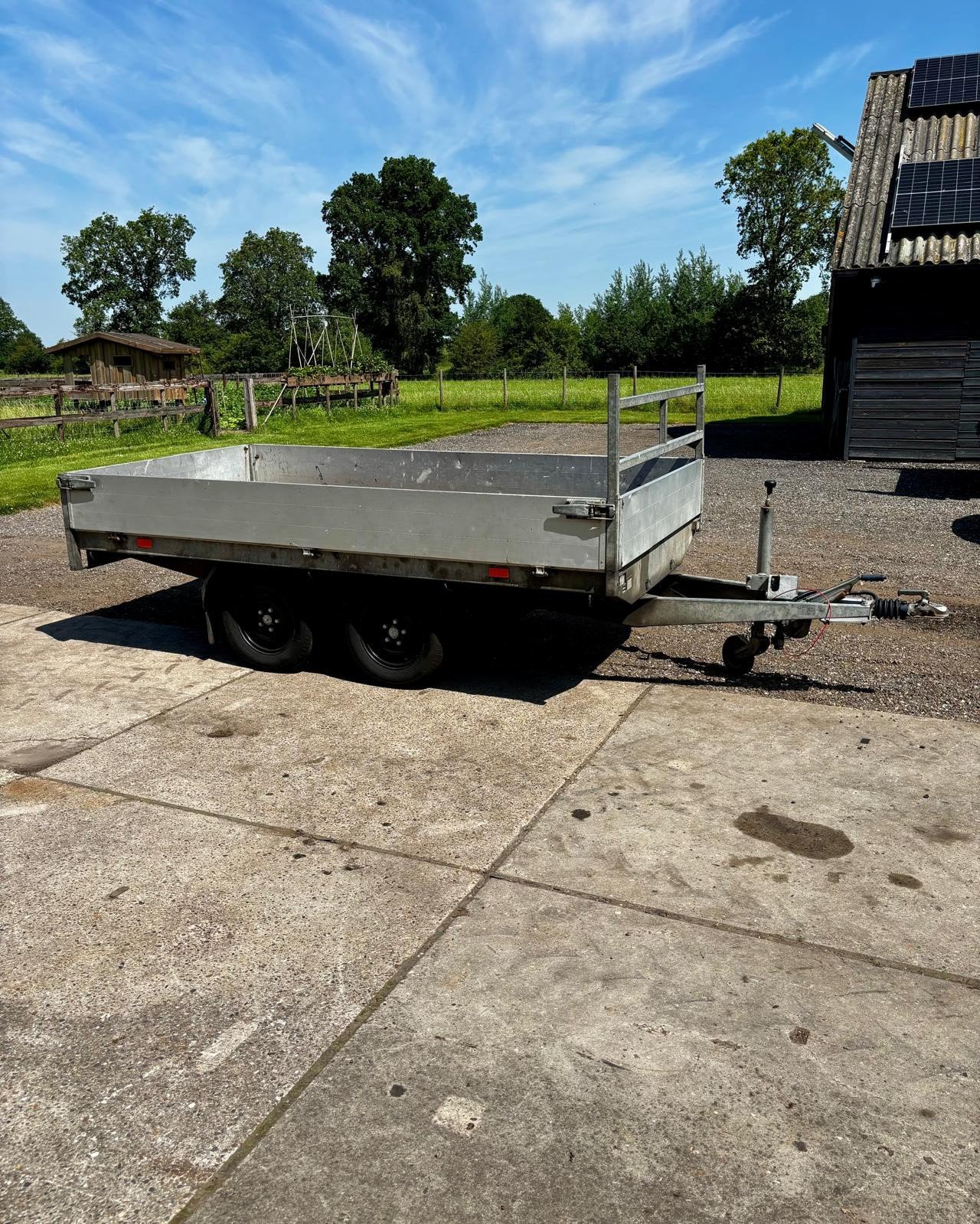 Nette Hapert plateau aanhanger - 160x300cm, 2000kg, Ophalen of Verzenden, Zo goed als nieuw