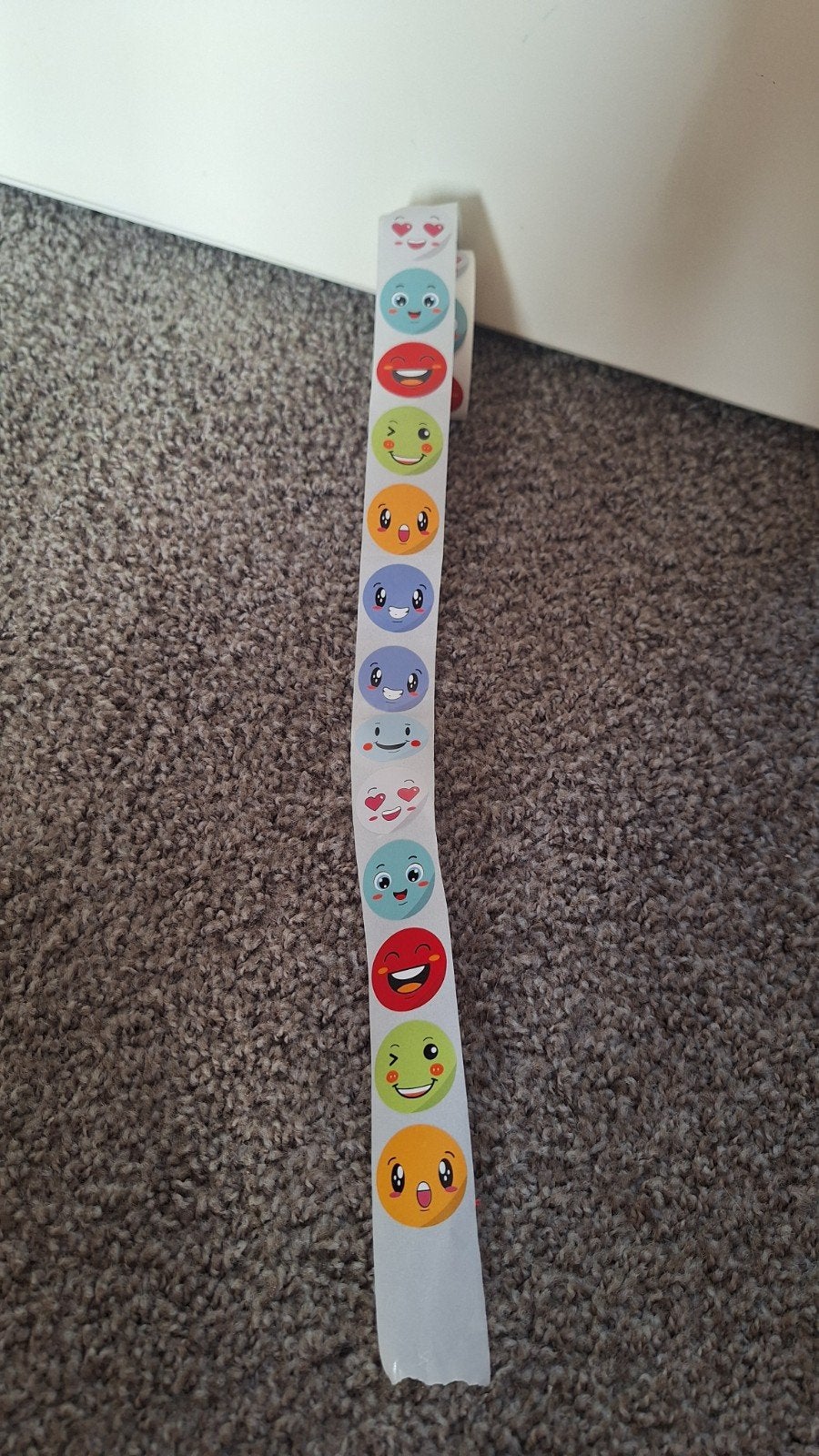 Leuke emoji stickers op rol, Ophalen of Verzenden