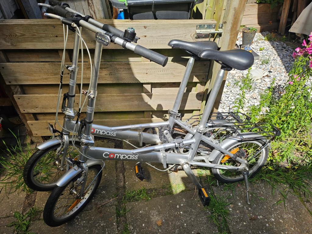 Compass Vouwfietsen Set - RVS, Lichtgewicht, 3 Versnellingen, Fietsen en Brommers, Fietsen | Vouwfietsen, Ophalen, Nieuw, 20 inch of meer